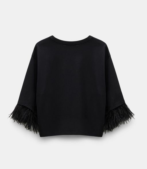 Dorothee Schumacher - Shirt mit Straußenfedern Details