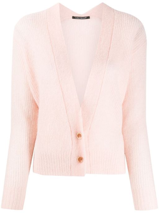 Luisa Cerano - Kurze Strickjacke mit 2-Knöpfen