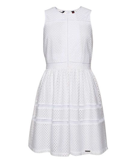 Superdry - Mix Skater Dress white