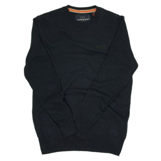 Superdry - Herren Crew Neck Pullover eclipse blue