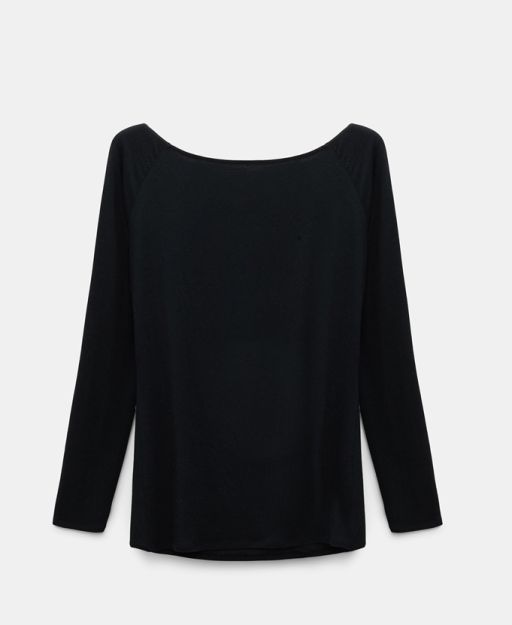 Dorothee Schumacher - Langarmshirt aus elastischem Jersey black
