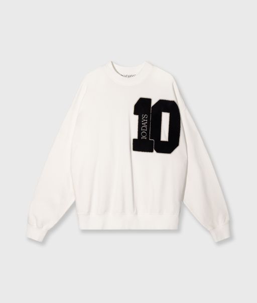 10 Days - Baseball Sweater ecru