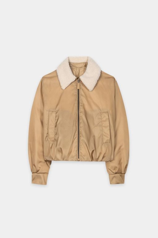 Luisa Cerano - Wendbarer Daunenblouson golden camel