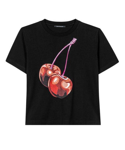 Luisa Cerano - T-Shirt mit Cherry Print