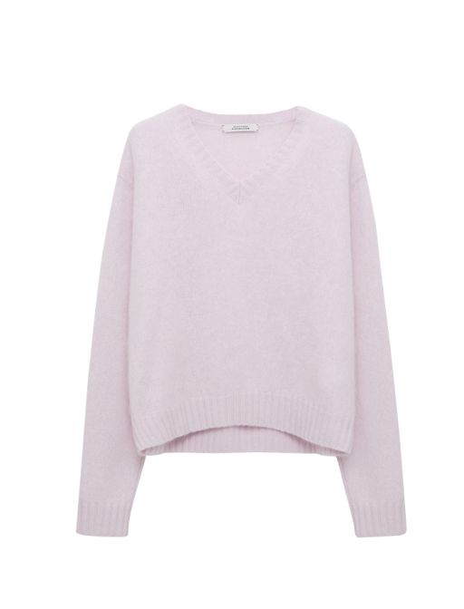 Dorothee Schumacher - V-Ausschnitt Pullover Fluffy Cardigan orchidee