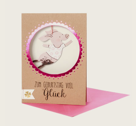 Geburtstagskarte Saubande ZUM GEBURTSTAG