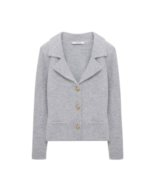 Dorothee Schumacher - Fluffy Strickjacke grey melange