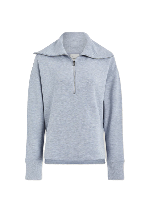 Varley - Sweatshirt Larson Half Zip blue marl