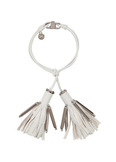 Dorothee Schumacher - Tassel Addiction Lederarmband weiß