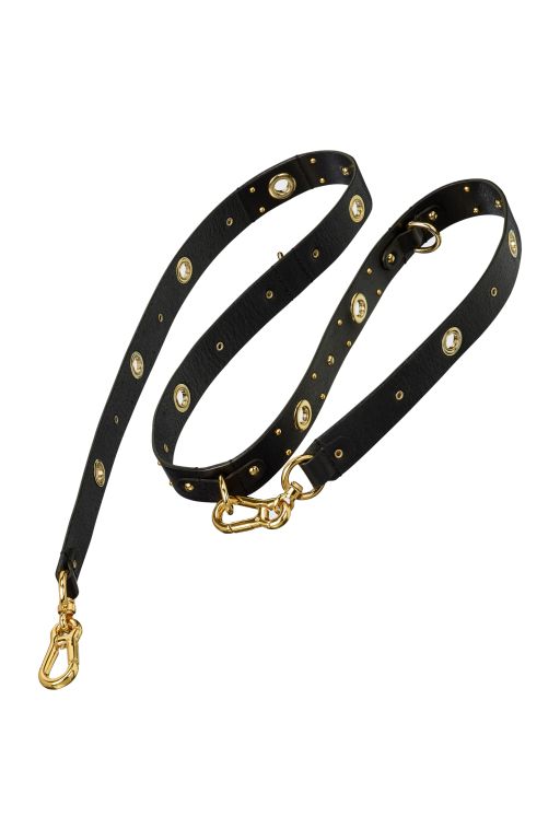 Dorothee Schumacher - Leather Lux Wide Studded Leash 3cm