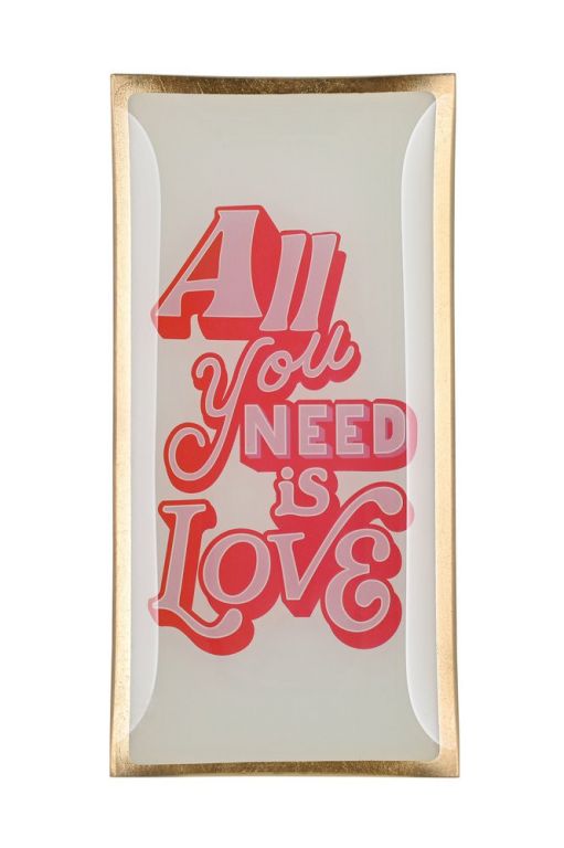 Glasteller All you need is Love