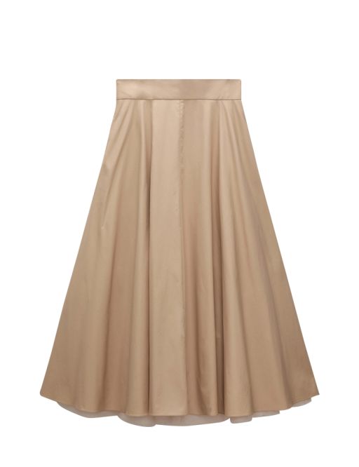 Dorothee Schumacher - Rock mit Tüll-Unterrock beige