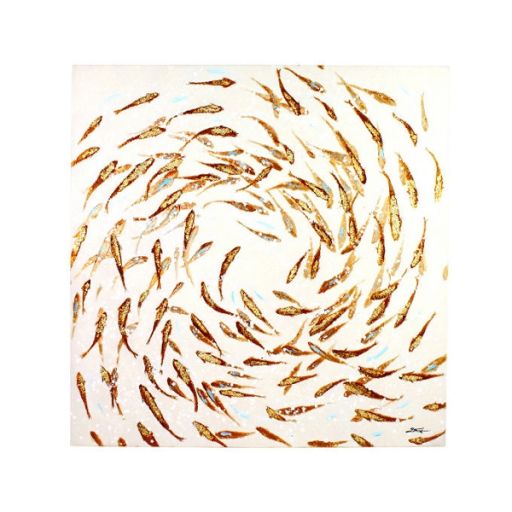 Bild Goldfische 100x100 cm