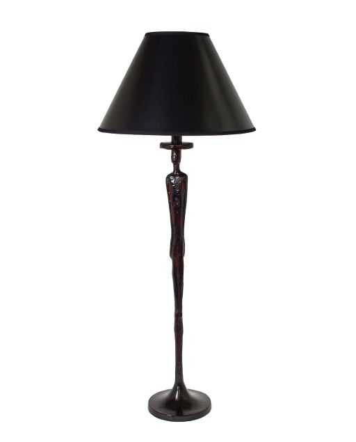 Auminium Stehleuchte Mann schwarz