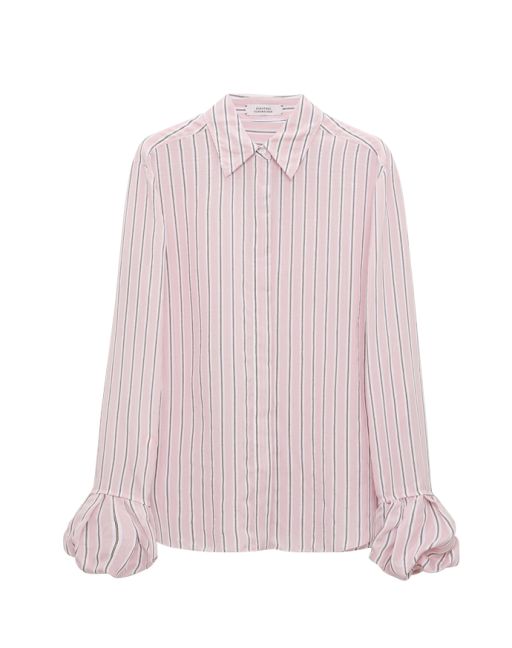 Dorothee Schumacher - Bluse aus gestreiftem Organdy Voile mit Ballon-Cuff Detail