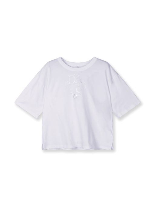 10 Days - Shirt mit curly Logo weiß