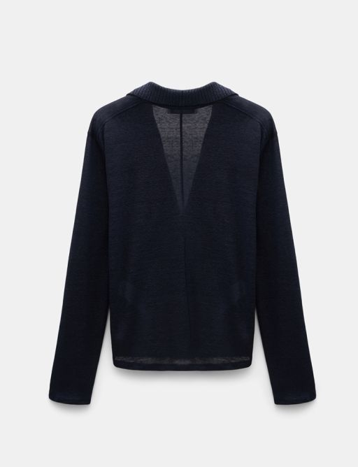 Dorothee Schumacher - Langarmshirt mit Kragen dark navy