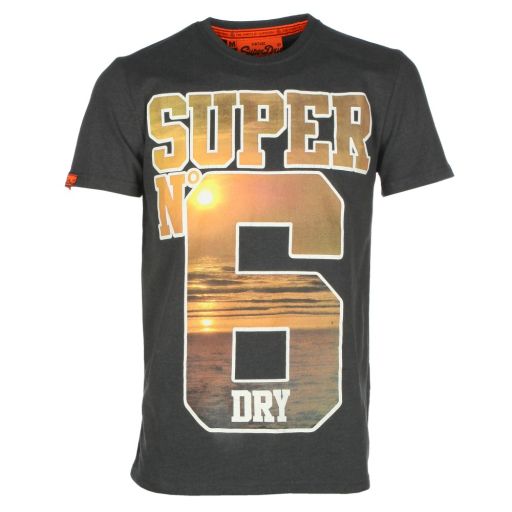 Superdry - Herren T-Shirt No 6 Tee Sonnenuntergang