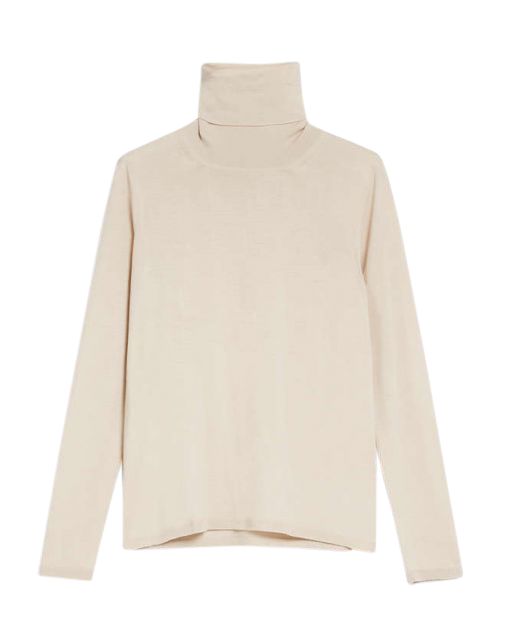 Max Mara - Glattstrickpullover mit Rollkragen