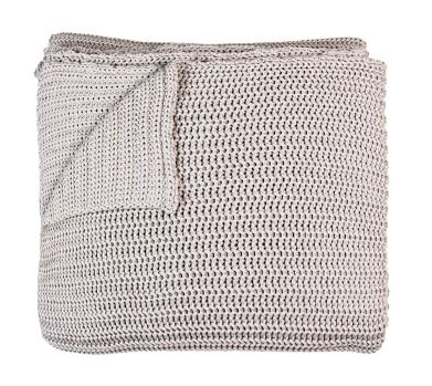 Wolldecke Amon grau 125 x 150 cm