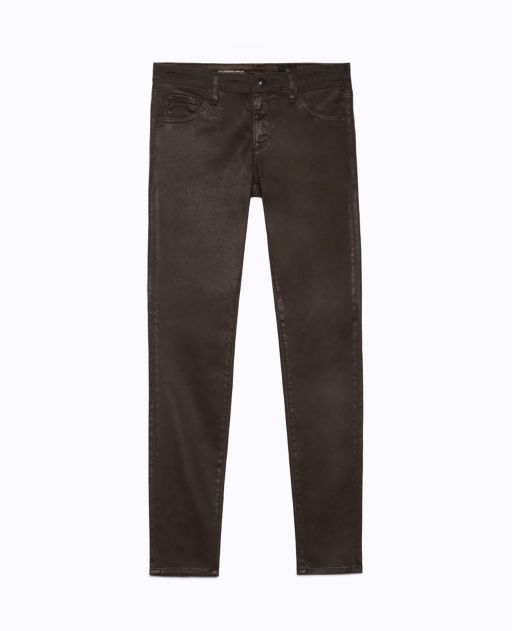 AG Jeans - The Legging Ankle aus Kunstleder dark oa