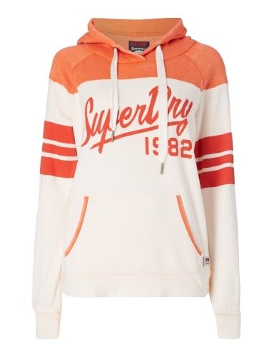 Superdry - Vintage Colour Block Hoodie ripe red/winter white
