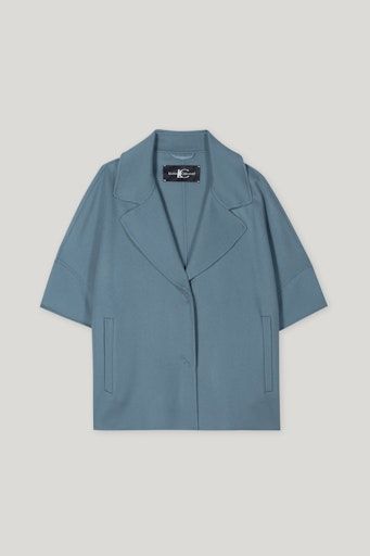 Luisa Cerano - Doubleface Cape greyish blue