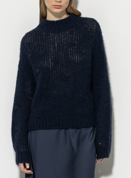 Luisa Cerano - Pullover mit Stehkragen midnight blue