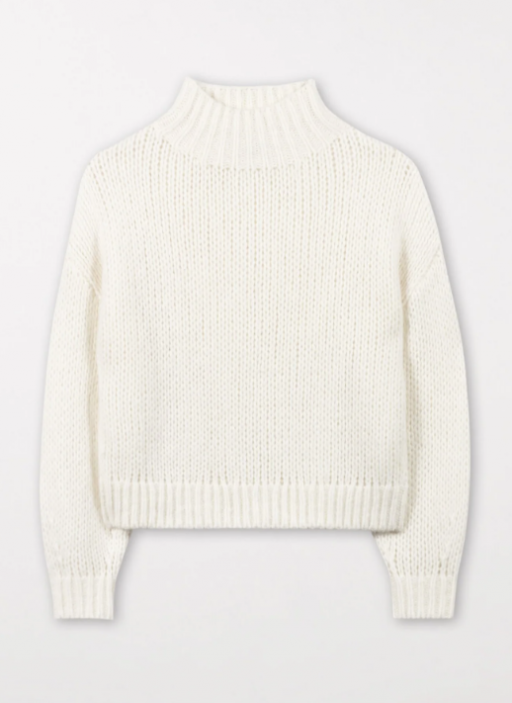 Luisa Cerano - Pullover mit Stehkragen ivory