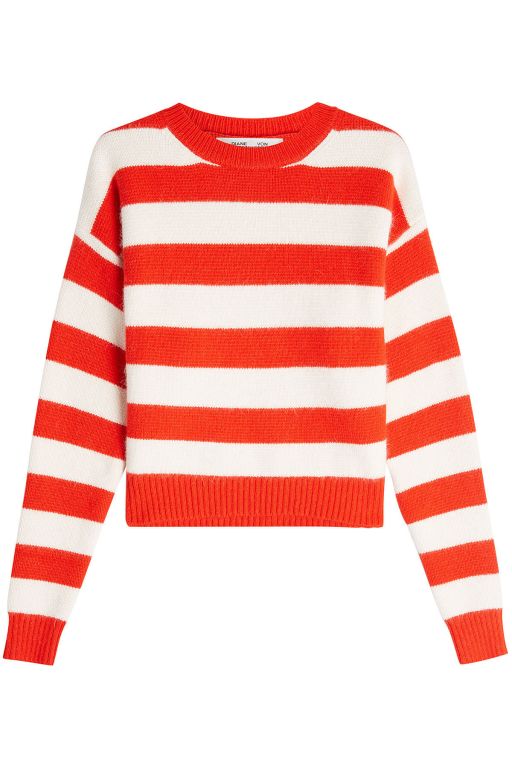 Diane von Fürstenberg - Strick-Ringelpullover