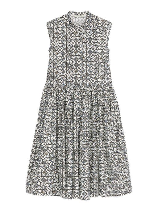Max Mara - Bedrucktes Kleid aus Baumwollpopeline