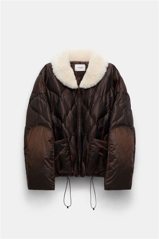 Dorothee Schumacher - Cozy Coolness Daunenjacke chocolate