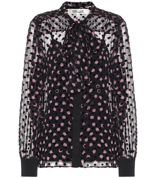 Diane von Furstenberg - Seidenbluse Minnie mit Schluppe