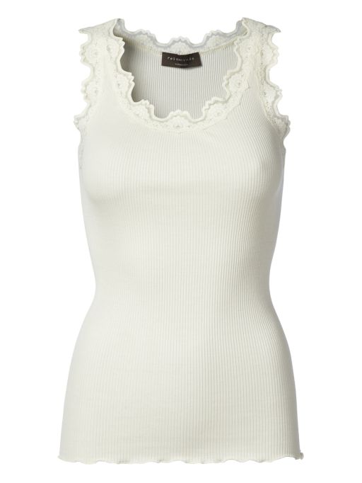 Rosemunde - Top mit Spitze ivory