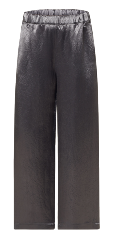 Max Mara - Hose aus Viskose Satin steingrau