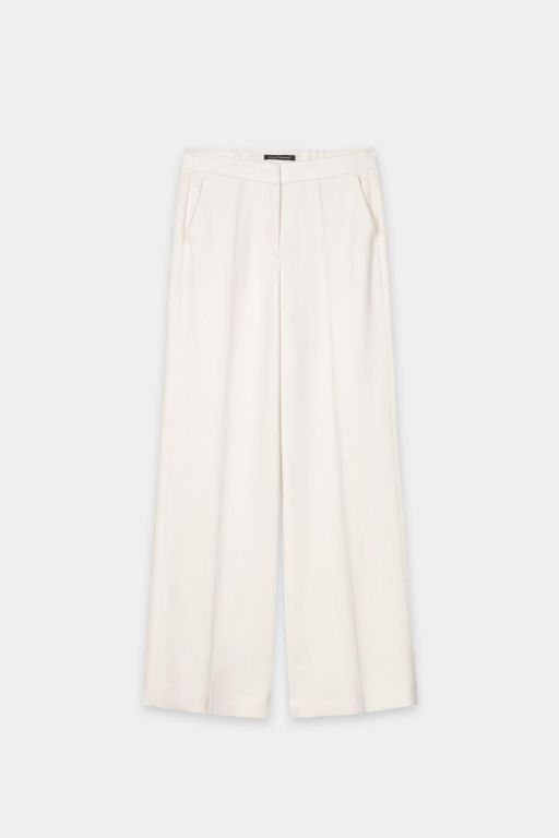 Luisa Cerano - Twill Wide Leg Hose cream