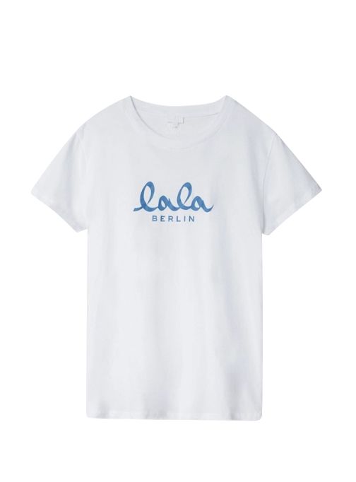 lala Berlin - T-Shirt Cara weiß/blau