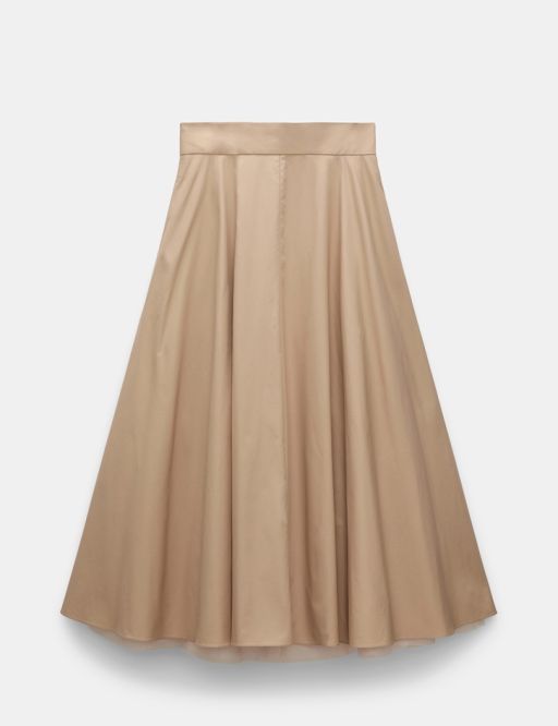 Dorothee Schumacher - Rock mit Tüll-Unterrock beige