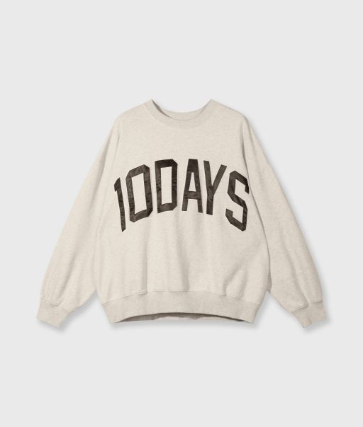10 Days - Baseball Sweater soft white