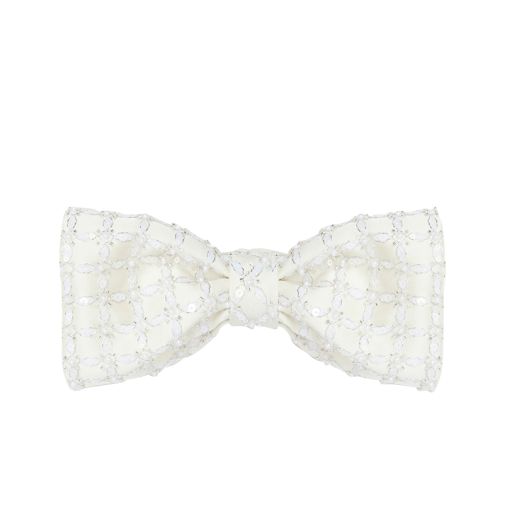 Dorothee Schumacher - Maxi Schleifenbrosche aus besticktem Duchesse graphite