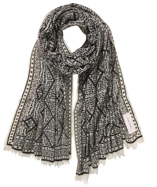 Pur Schoen Kaschmirschal Veneziano Woven – Black