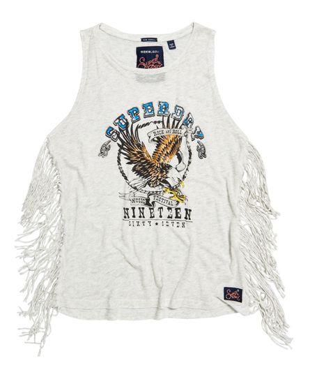 Superdry - Side Fringe Tank top