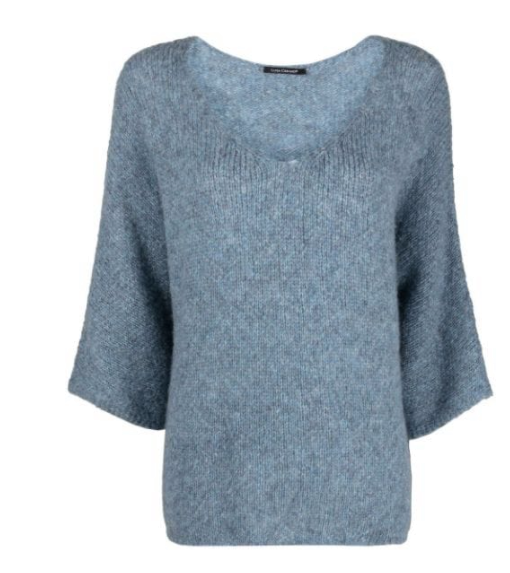 Luisa Cerano - Cape Pullover blau