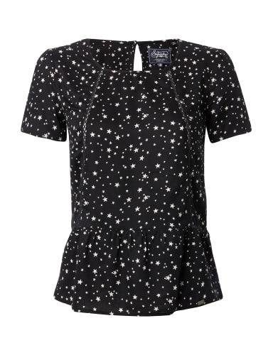 Superdry - Claudie Print Top Black
