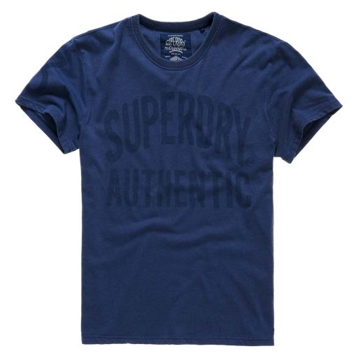 Superdry - Herren Tee Authentic Rebel Tee overdryes deep indigo