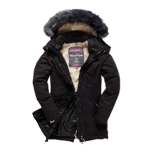Superdry - Microfibre Tall Parka anthrazit