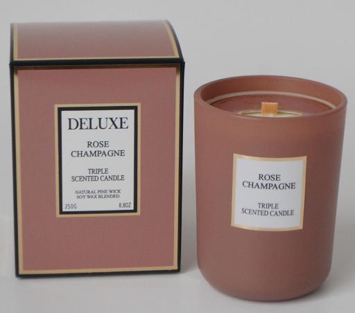 Duftkerze "Rose-Champagne" groß