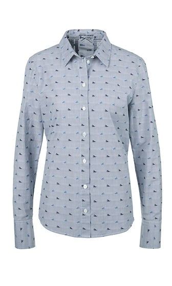 Marc Cain - Bluse mit Mini Sneaker Print
