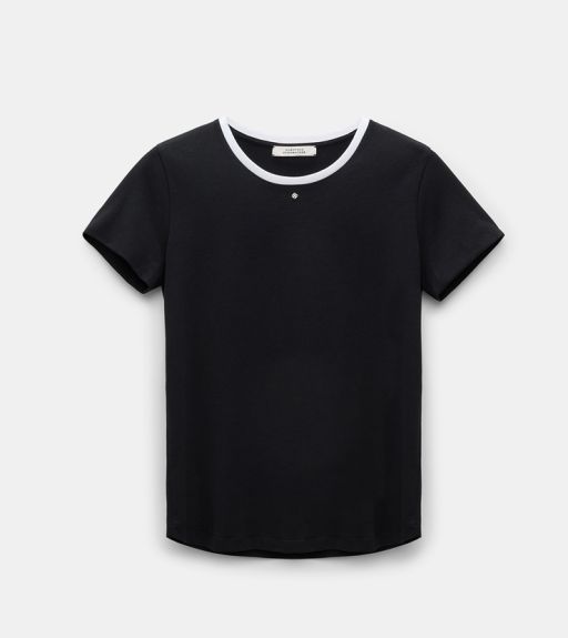 Dorothee Schumacher - Shirt mit kontrastierendes Bündchen black