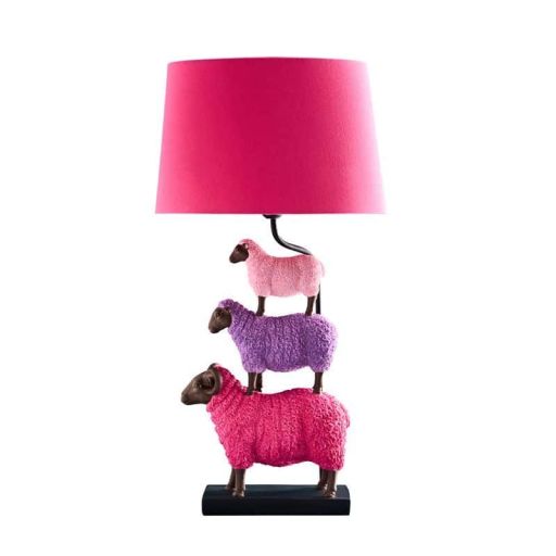 Tischleuchte Colorful Sheep pink